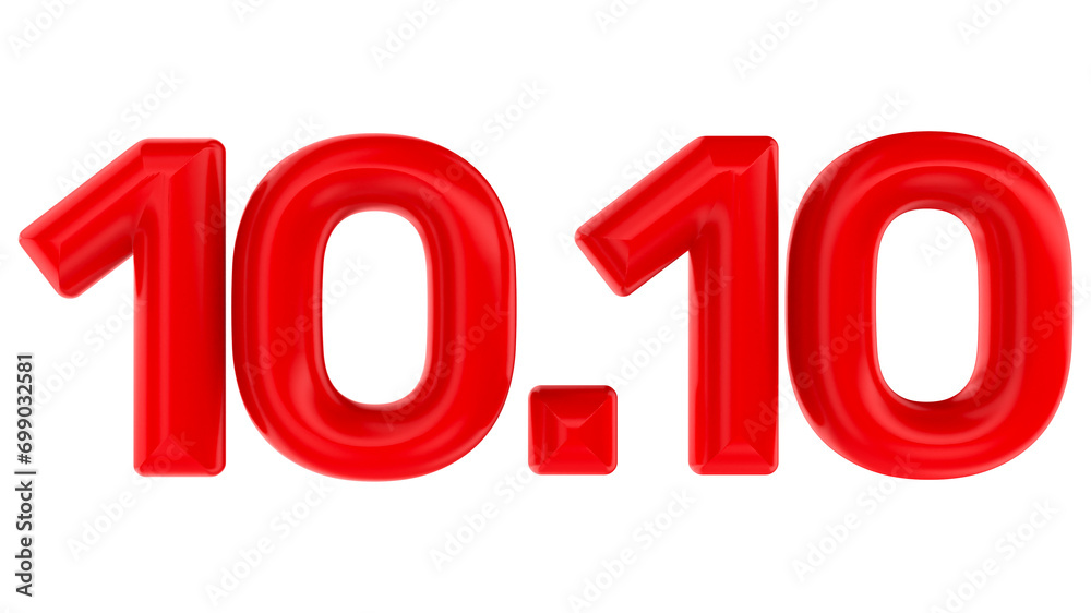3d rendering of singles day 10.10 sales 3d rendering of singles day 10.10 sales