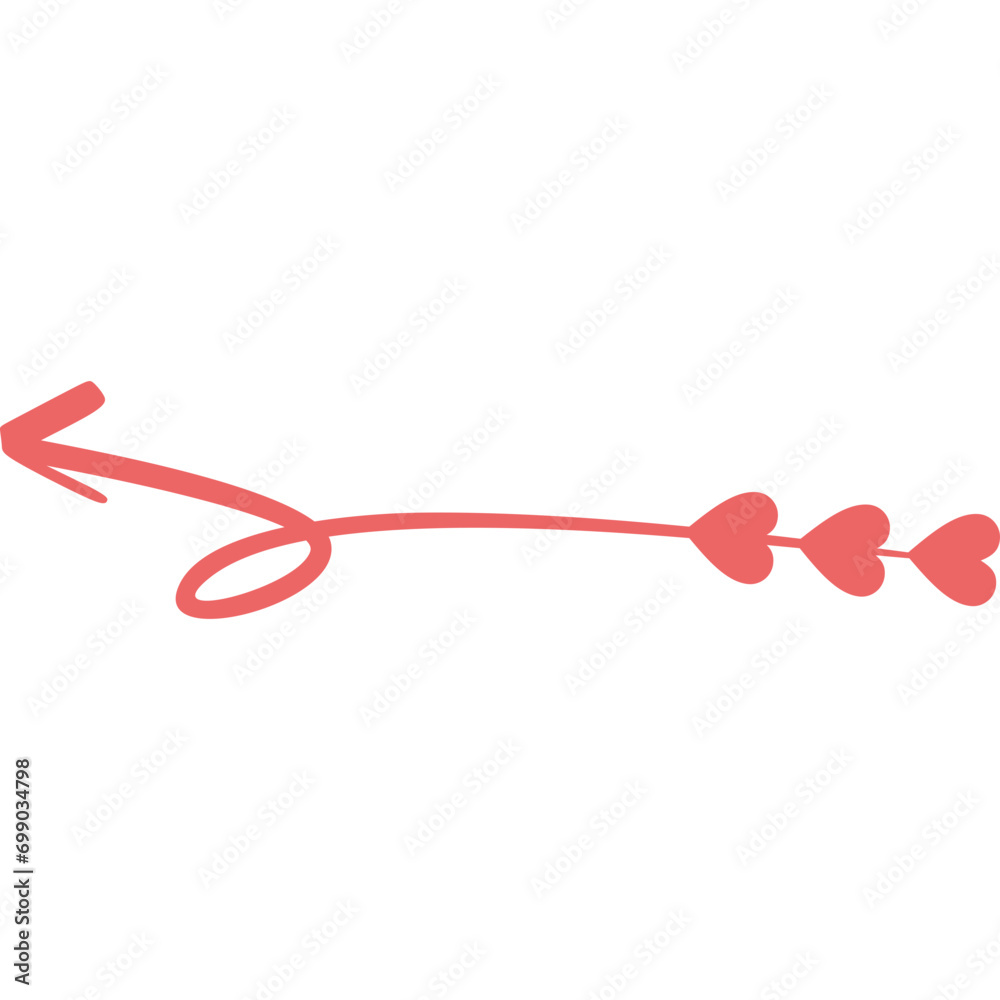 Valentine's Day Doodle Arrow Valentine's Day Doodle Arrow