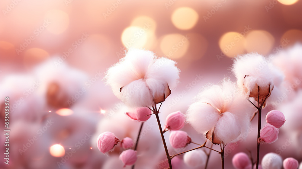 Abstract pink background. Pink cotton wool background, abstract fluffy soft color sweet candyfloss texture - obrazy, fototapety, plakaty 