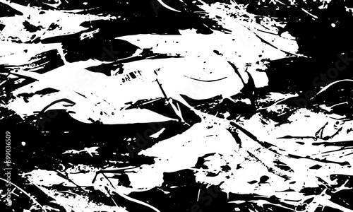 Abstract grunge black texture. Vector background, frame, banner, wall...