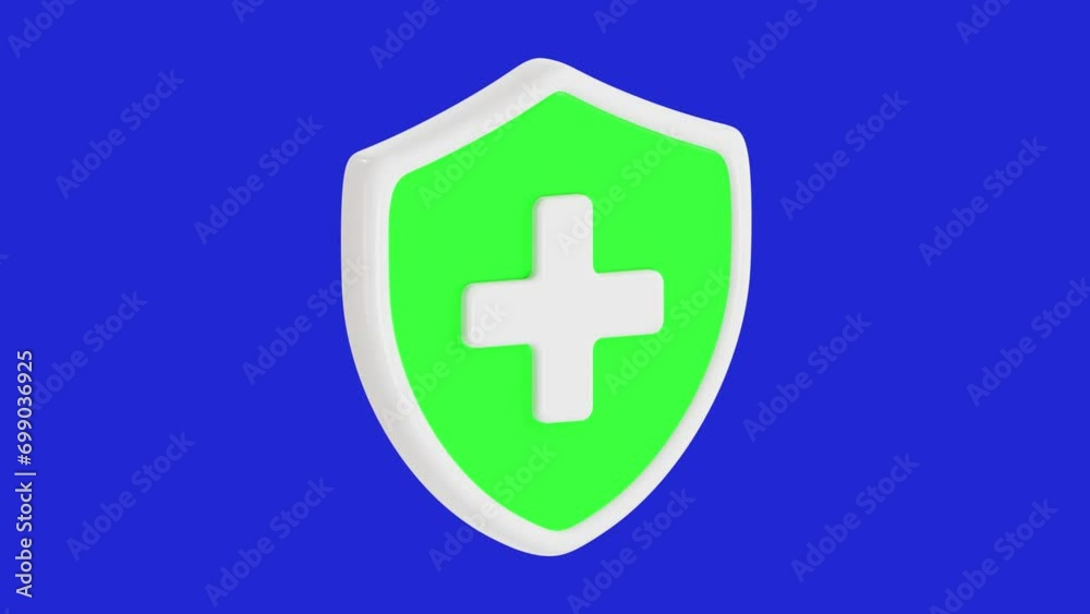 3D Animation of Insurance with Chroma Key Background 3D Animation of Insurance with Chroma Key Background