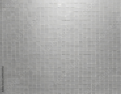 Gray ceramic tile wall texture background, square tile mosaic wall background.