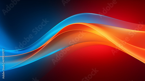 Abstract vibrant colors wavy flow 3d rendered illustration background scifi futuristic background