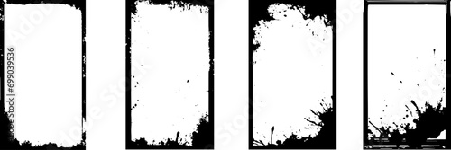 Realistic texture overlay paper effect. Overlay texture stamp. Paper vintage texture with torn effect. Overlay texture with the effect of damaged. Overlay texture