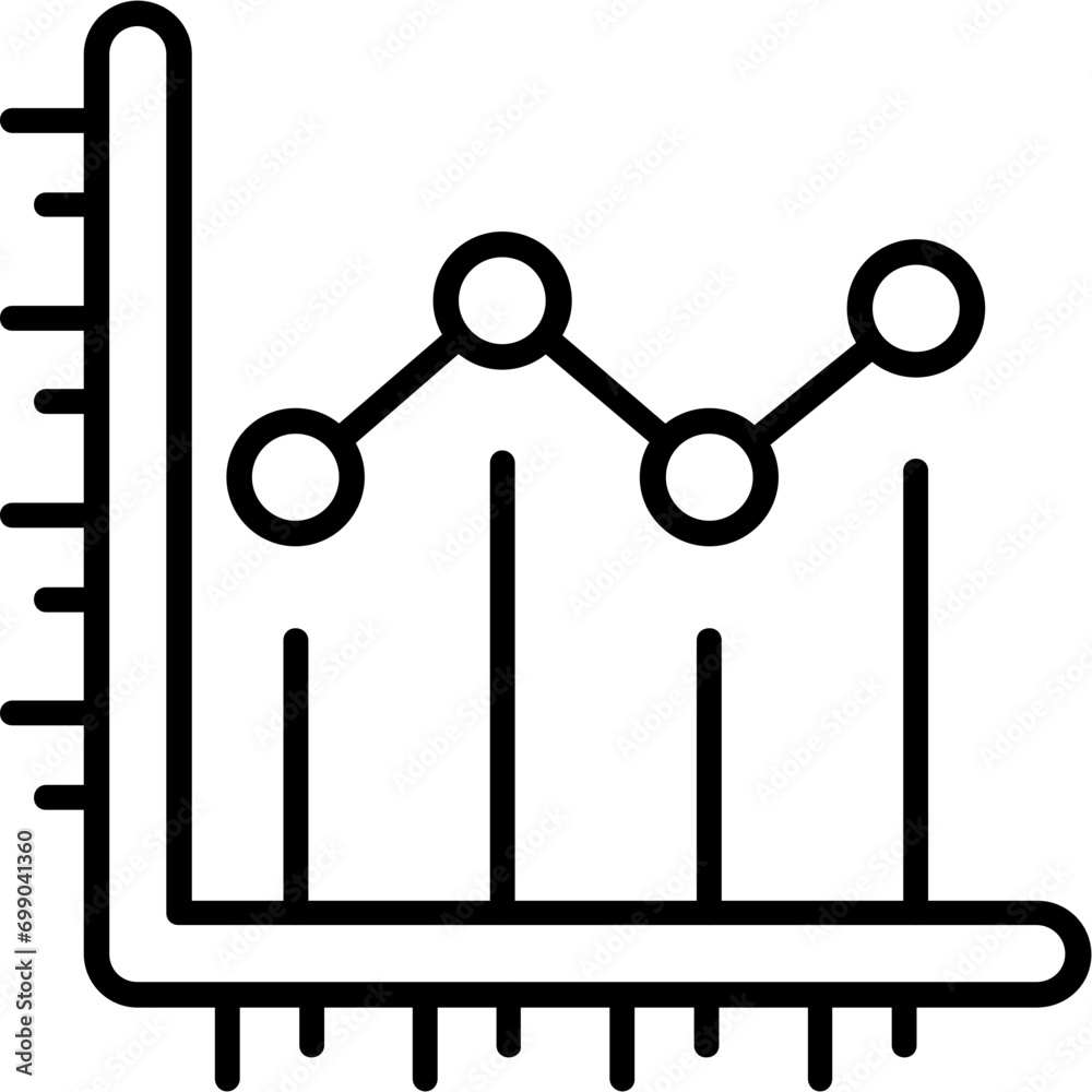 Line chart icon Line chart icon