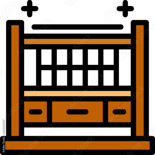 Baby crib Icon