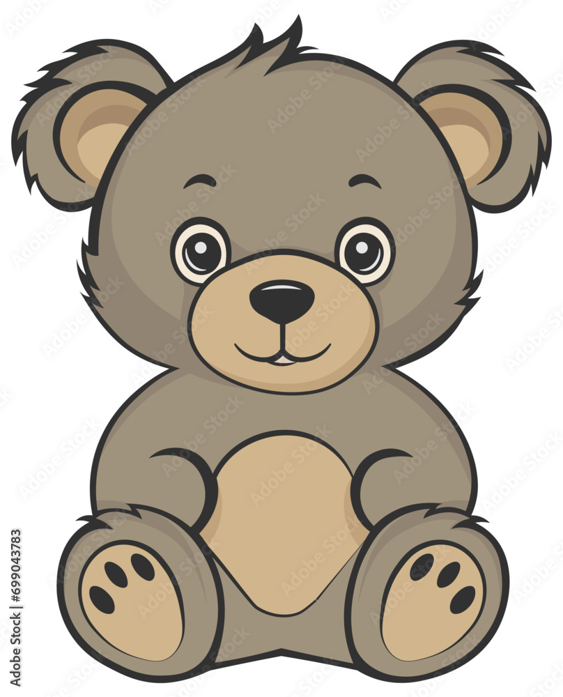 Obraz premium toy bear vector no background