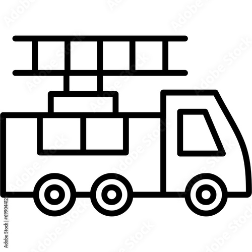 Ladder Truck Icon