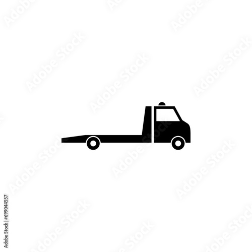  Tow truck icon Isolated white background. 