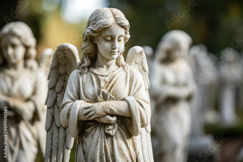Guardian Angels And Their Spiritual Connection Evident In Cemetery Sculptures © Anastasiia