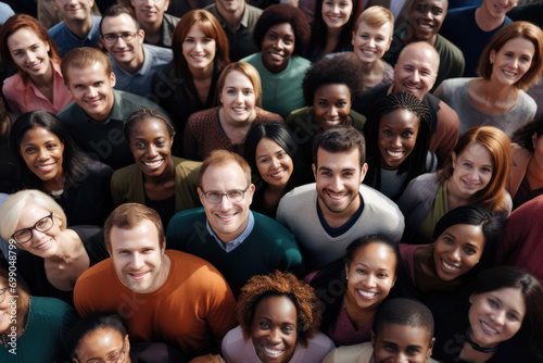 Diverse Community Of People Coming Together As Crowd