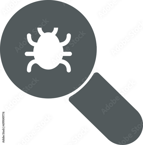 icon virus. bug fixing illustration.