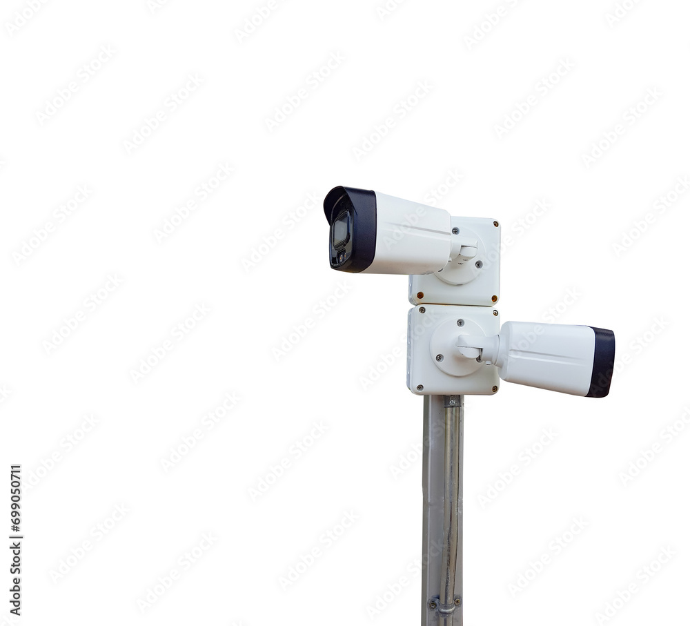 Isolated security camera on white background Isolated security camera on white background