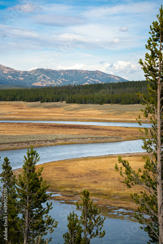 Madison river steam, Yellowstone National Park, Wyoming, USA