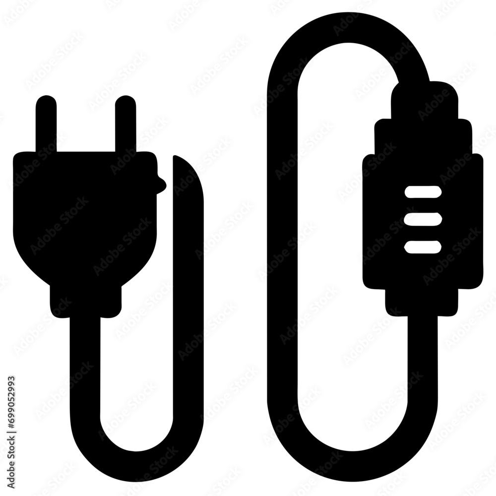 Extension cord. vektor icon illustation Extension cord. vektor icon illustation