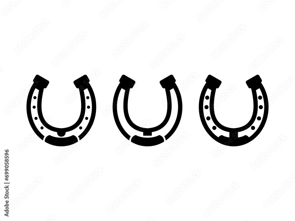 Lucky horseshoe logo icon vector template Lucky horseshoe logo icon vector template