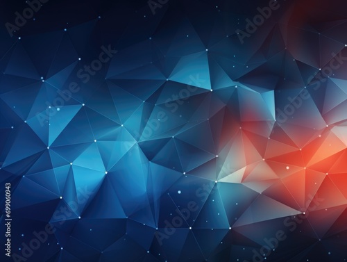 Cyber neon Polygonan space Background 