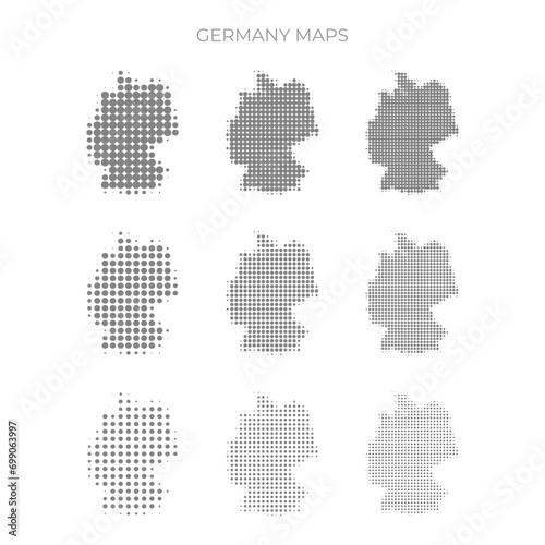 germnay dotted map styles photo