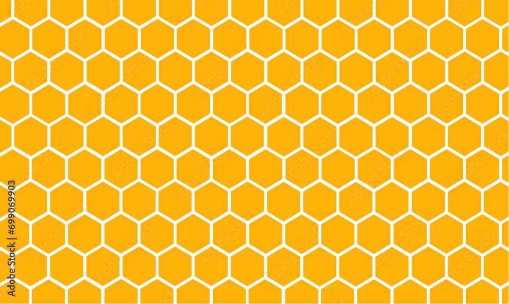Tableau sur toile seamless pattern with honeycomb