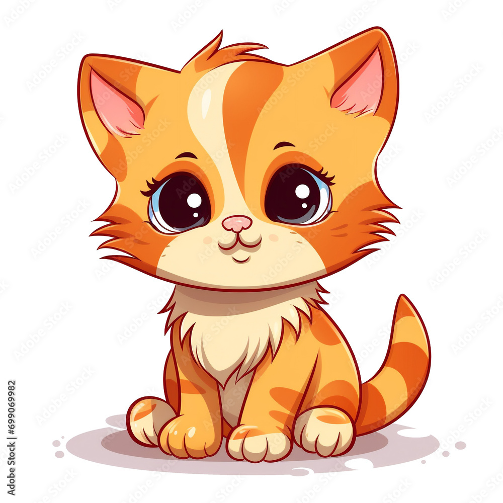 cartoon image of an orange cat on a transparent background cartoon image of an orange cat on a transparent background