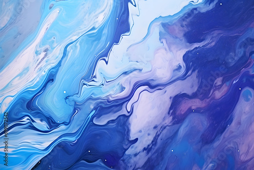 Expressive Fluidity: Multicolor Abstract Paint Background