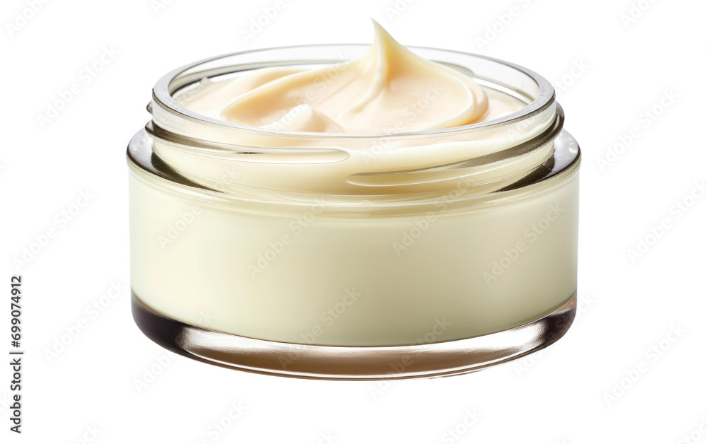 Nourishing Elegance Isolated Shea Butter Cuticle Cream Jar on a White or Clear Surface PNG Transparent Background. Nourishing Elegance Isolated Shea Butter Cuticle Cream Jar on a White or Clear Surface PNG Transparent Background.
