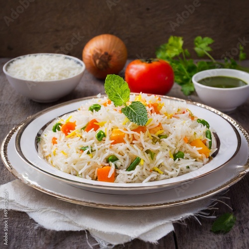 Indian Cuisine Pulao photo