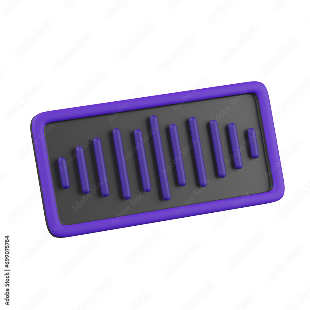 3d render audio illustration 3d render audio illustration