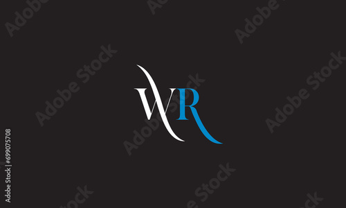 WR, RW, W, R Abstract Letters Logo Monogram