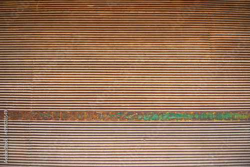 Shutter door. Colorful shutters. Steel shutter door of warehouse, storage or display case for metal door background and textured. 