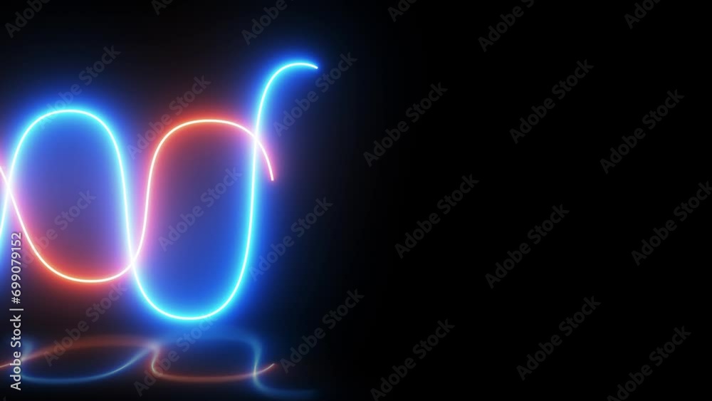 glowing neon light