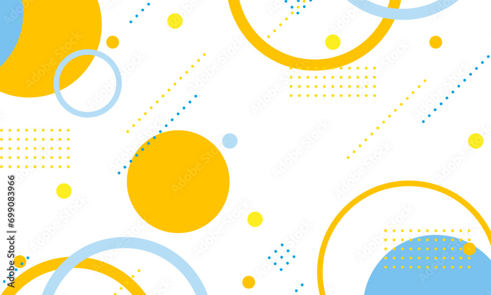 Obraz premium ジオメトリックな雰囲気の背景素材、円、点線