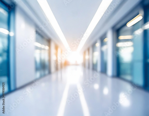 hallway of hospital blurred background
