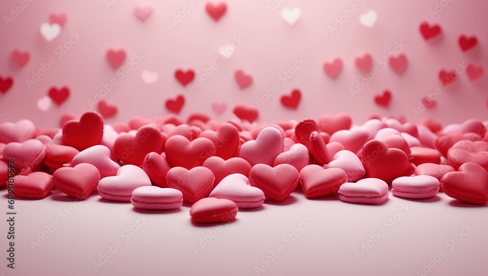 Heart shaped background images, cute heart shapes, beautiful and colorful heart shaped background images, for love, Valentine's Day, Love Concept.