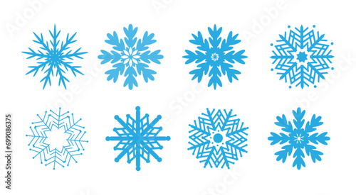 different snowflakes
