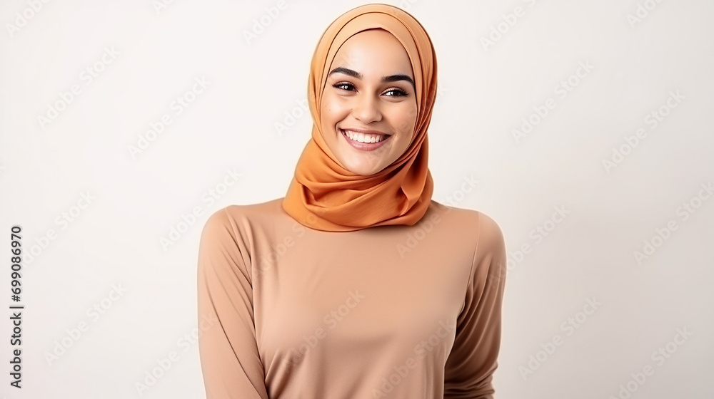 Fototapeta premium Muslim Hijab Girl Corporate model Islamic Women