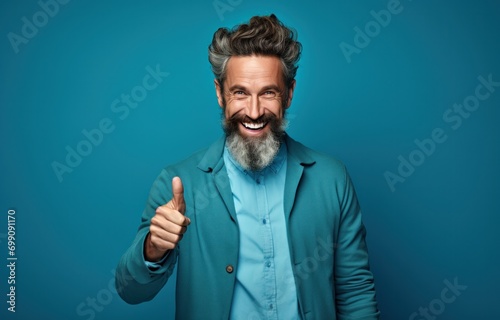 man, businessman, ai, business, generated, corporate, lifestyle, male, office, professional. confident businessman or corporate employee put on navy color formal suit and stand likes poses middle it.