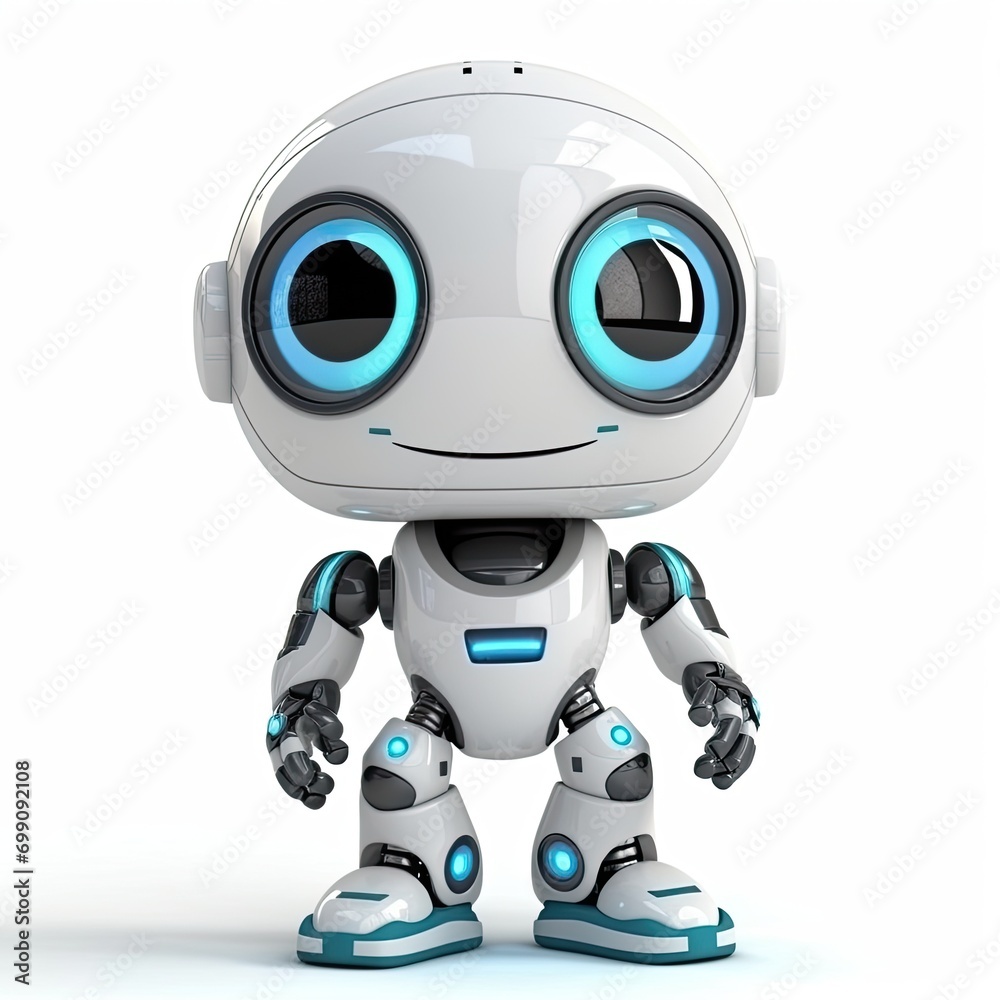 Cartoon cute robot Cartoon cute robot