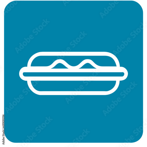 A hot dog icon vektor icon illustation