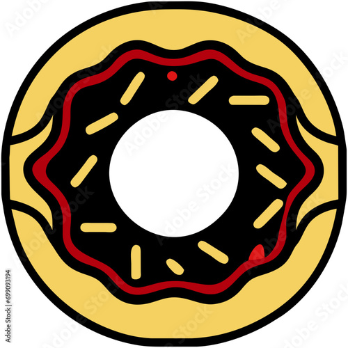 A donut vektor icon illustation