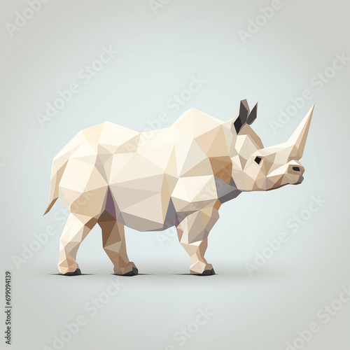 Rinoceronte - Polígono simples photo