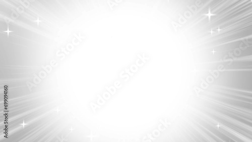 白い集中線とキラキラのループアニメ photo