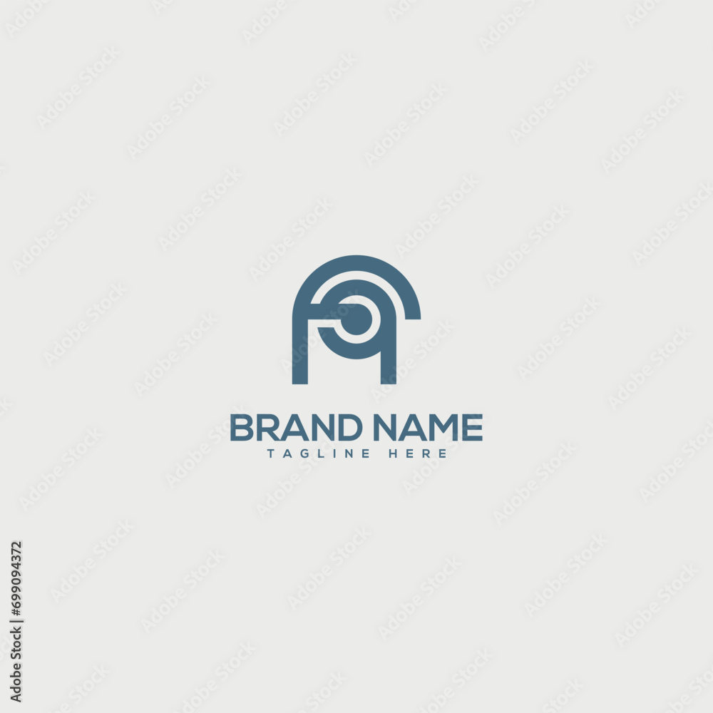 Obraz premium Monogram professional unique letter FQ QF logo design template. Initials Business logo.
