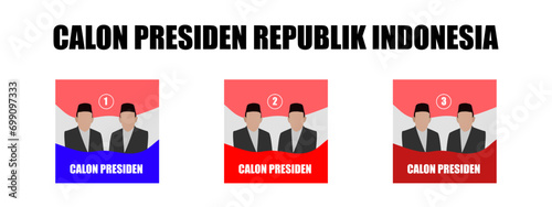 Vector samples of Indonesian elections, banners, billboards and videotrons. 2024 Indonesian presidential general election