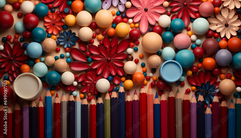 Abstract illustration of colorful celebration backdrop with vibrant colors generated by AI Abstract illustration of colorful celebration backdrop with vibrant colors generated by AI