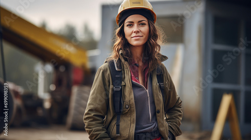 woman worker in construction