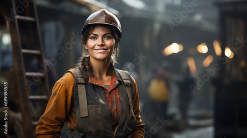 woman worker in construction