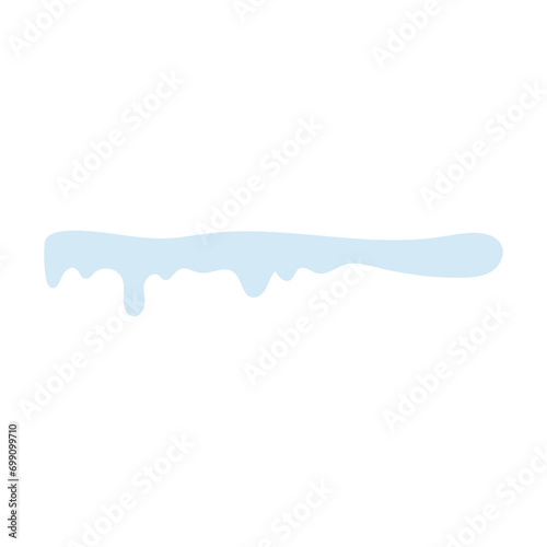 Snowy elements on winter background Vector created cartoon pattern for your design. Snow falls and animated snowflakes. flowing water, flow, liquid