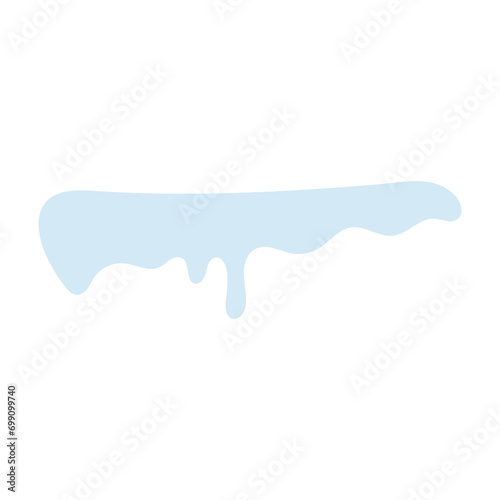 Snowy elements on winter background Vector created cartoon pattern for your design. Snow falls and animated snowflakes. flowing water, flow, liquid