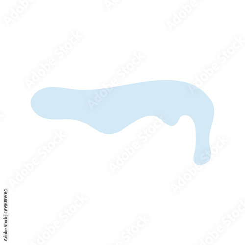 Snowy elements on winter background Vector created cartoon pattern for your design. Snow falls and animated snowflakes. flowing water, flow, liquid